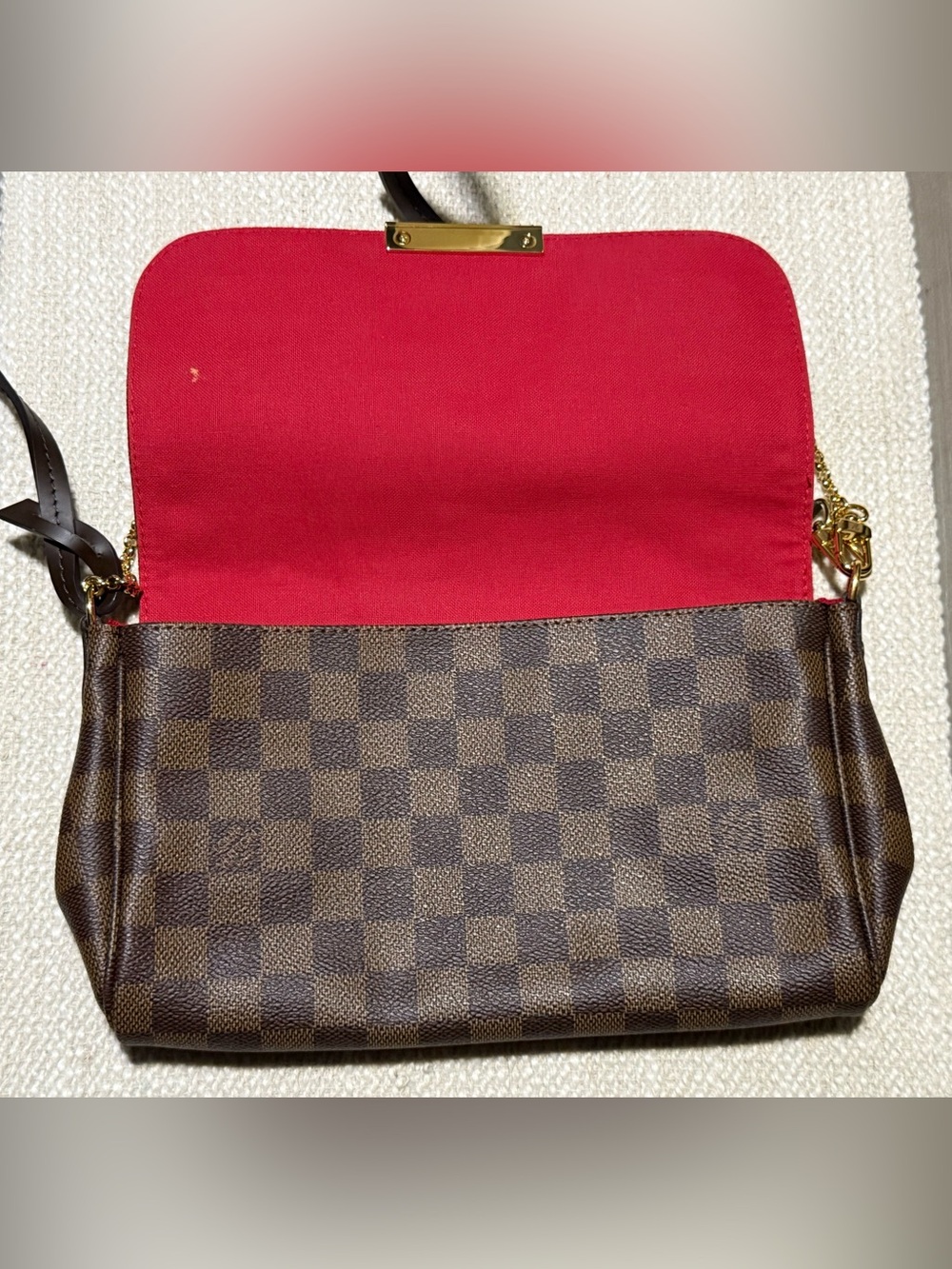 Brown checkered bag - Picture 3 of 7